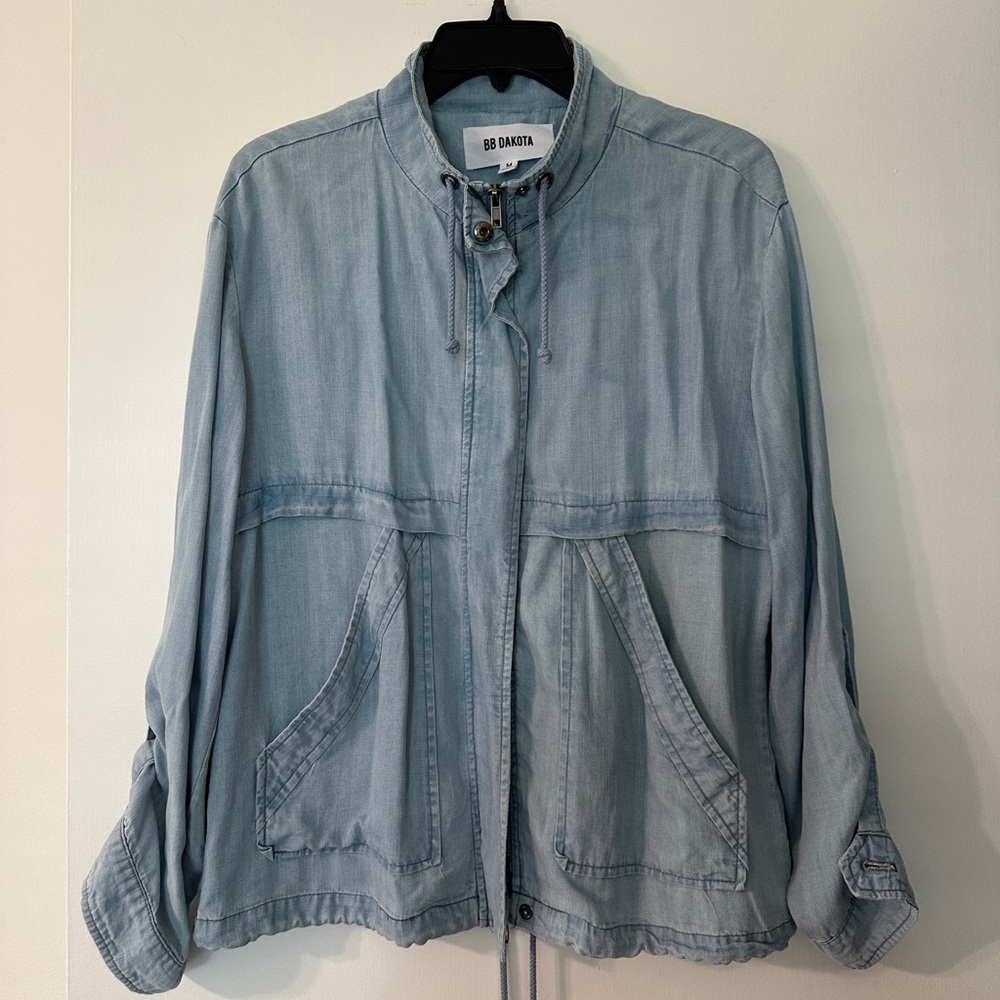 BB Dakota Blue Utility Jacket Classic Denim Style